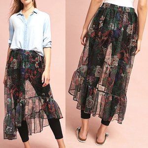 Anthropologie Maeve Meena Boho Skirted Leggings M